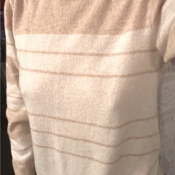 💫VINTAGE SAKS FITH AVENUE 100% Cashmere Striped Crewneck Women’s Sweater - Picture 6 of 11